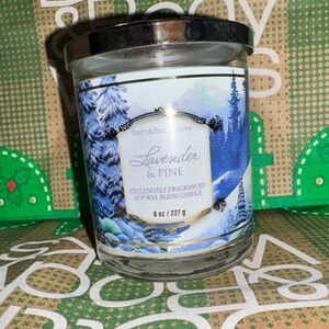 Bath & Body Works Lavender & Pine Single-Wick Candle